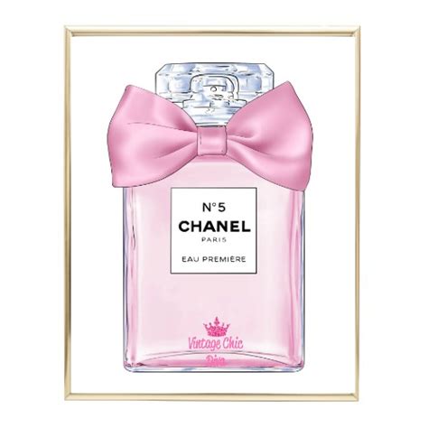chanel perfume with bow